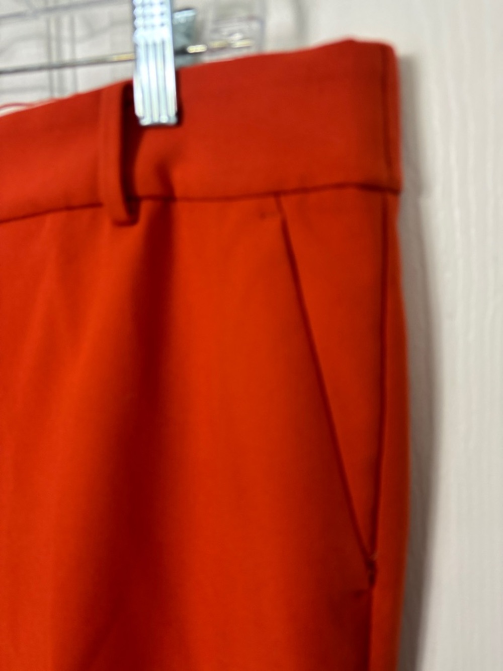 Talbots Hampshire Ankle Pant in vibrant rusty orange Size 12 dressy work pant - Picture 8 of 10